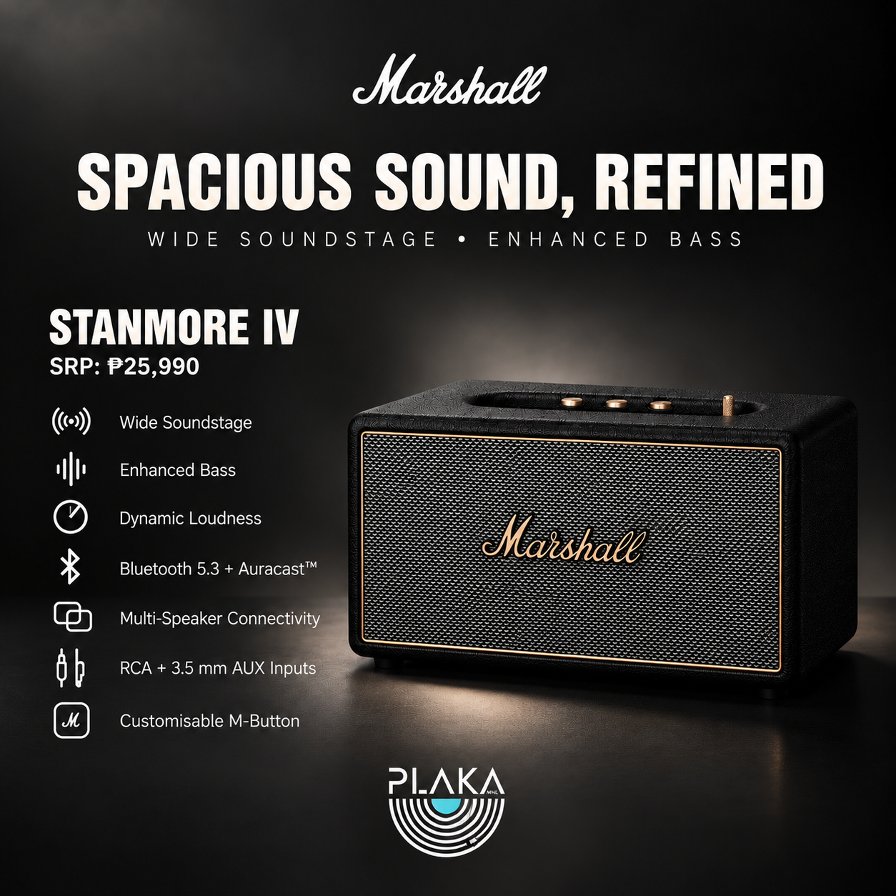 Marshall Stanmore IV Speaker – Plaka.MNL
