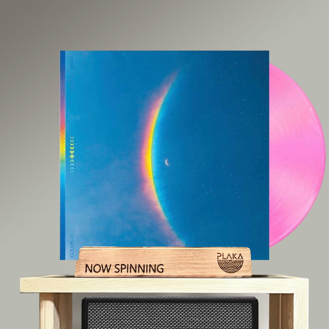 coldplay moon music レコード　サインカード付き　新品 COLDPLAY MOON MUSIC SIGNED ART CARD TRANSLUCENT PINK ECO RECORD