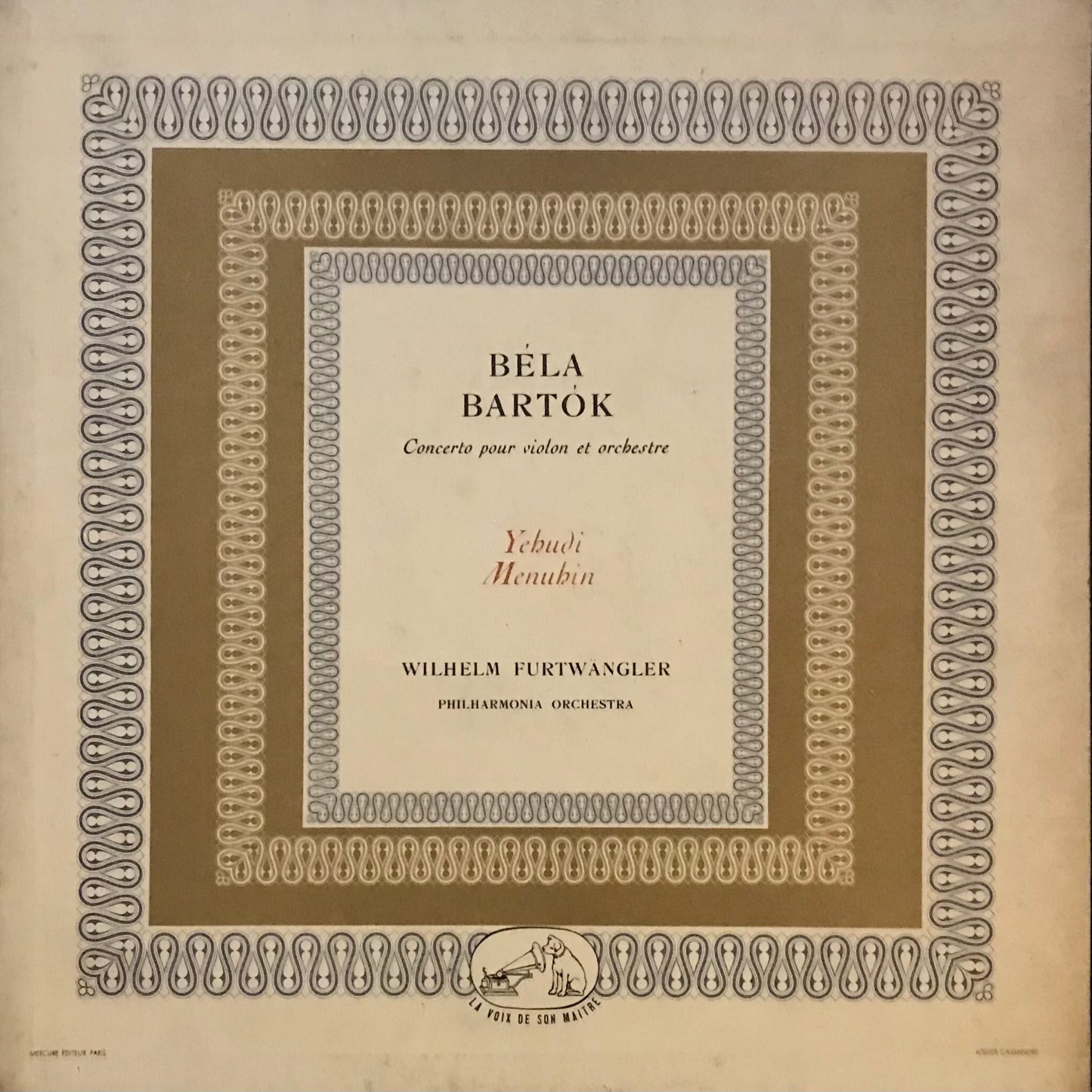 Béla Bartok Concerto Pour Violin Et Orchestre