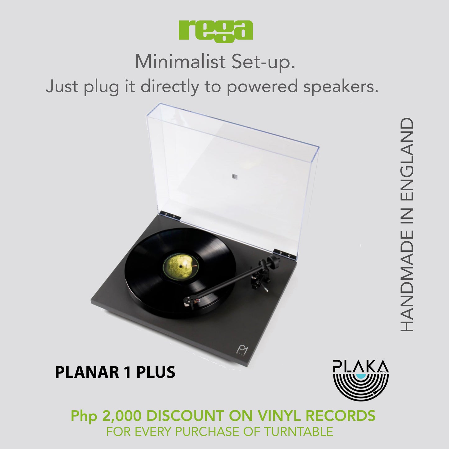 REGA Planar 1 Plus (P1 Plus) Turntable