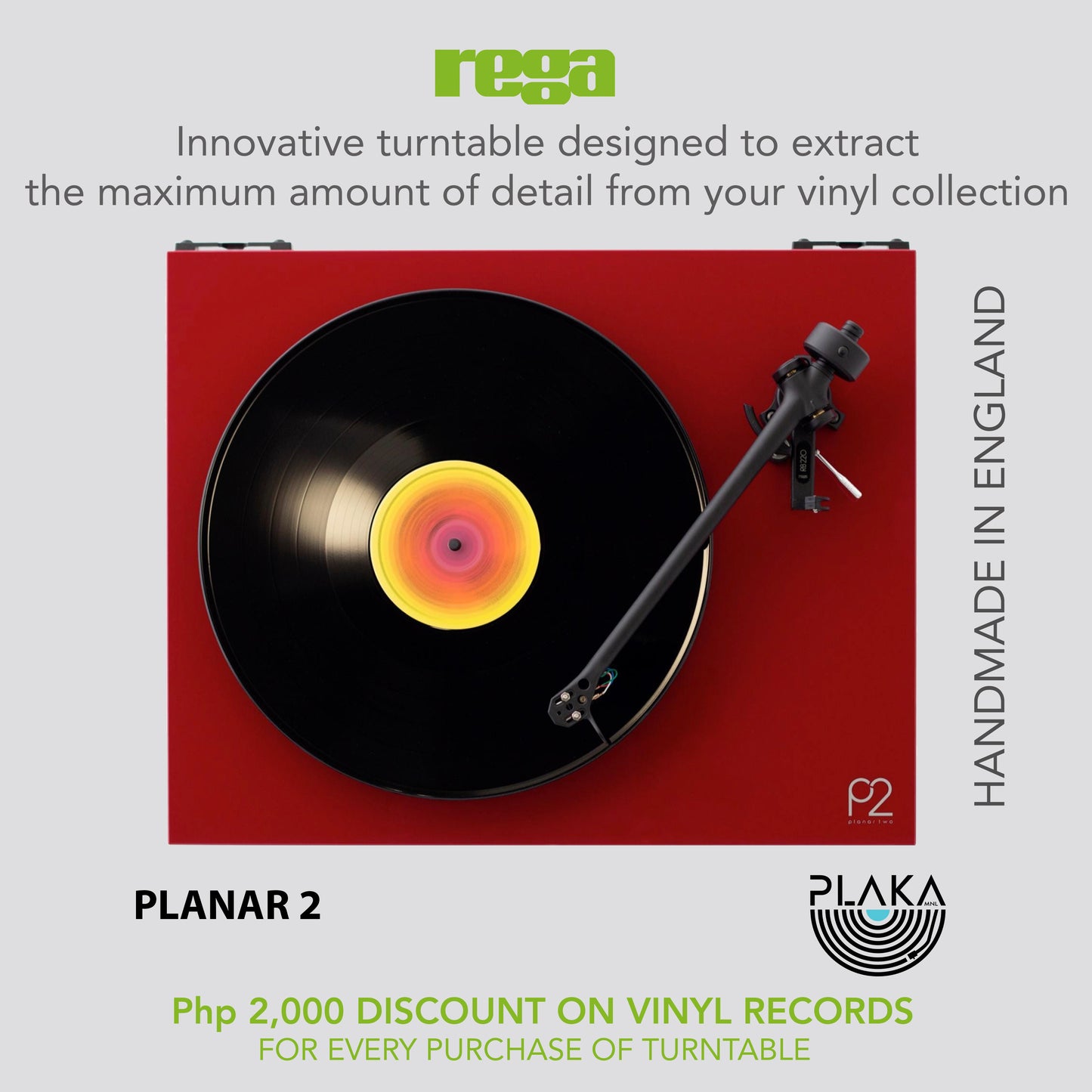 REGA Planar 2 (P2) Turntable