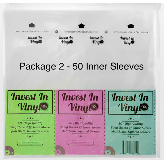 Vinyl Record Sleeve - Package 2: 50pcs. Inner Sleeves