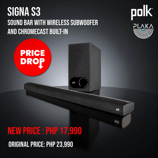 Polk Audio - Signa S3 Soundbar with Wireless Subwoofer