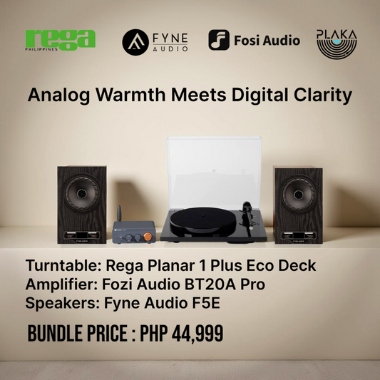 The Rega Eco Deck + Fyne + Fosi System