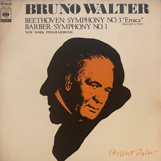 Bruno Walter: Beethoven : Symphony No.3” Erioca “/ Barber:Symphony No.1