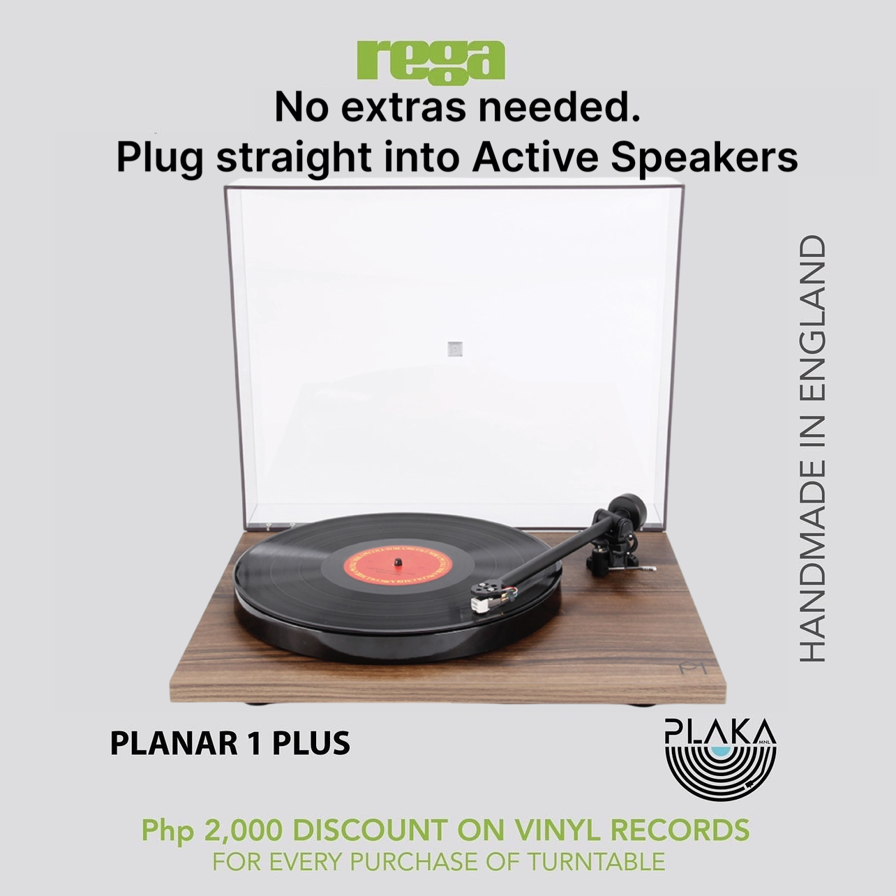 REGA Planar 1 Plus (P1 Plus) Turntable