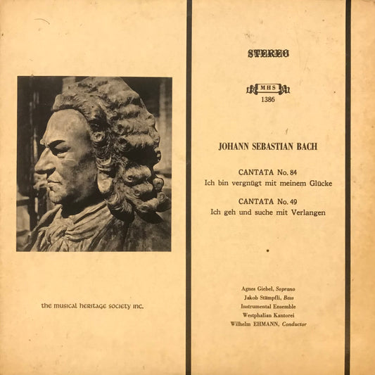 Johann Sebastian Bach Cantata No.84 Ich bin vergnügt mit meinem glücke/ Cantata No.49 Ich Geh und suche mit Verlangen