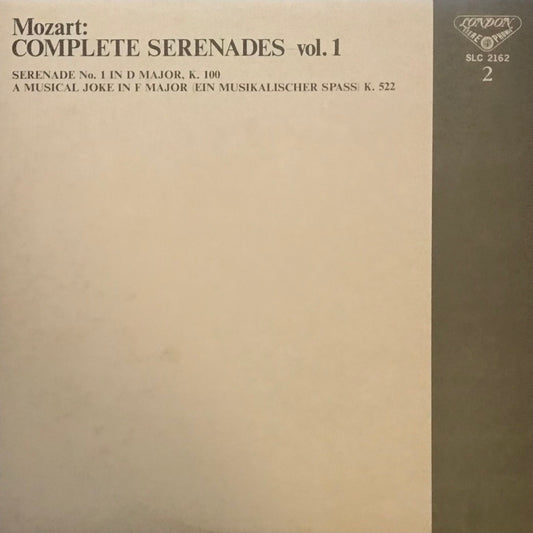 Mozart: Complete Serenades Volume I - Serenade No. 1 In D Major, K.100,  A Musical Joke In F Major ( Ein Musikalischer Spass)  K.522