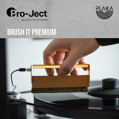 Brush It Premium -  Metal brush with grounding cable