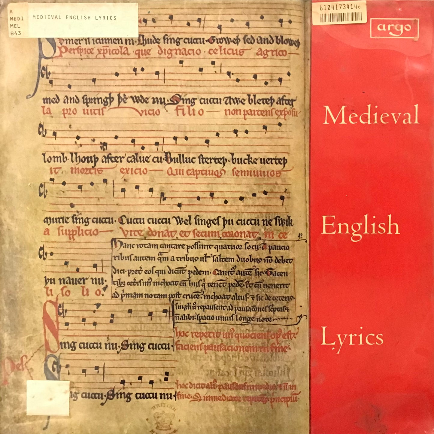 Medieval English Lyrics