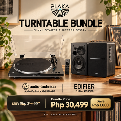 Audiotechnica Turntable + Edifier Speakers Bundle Promo 2