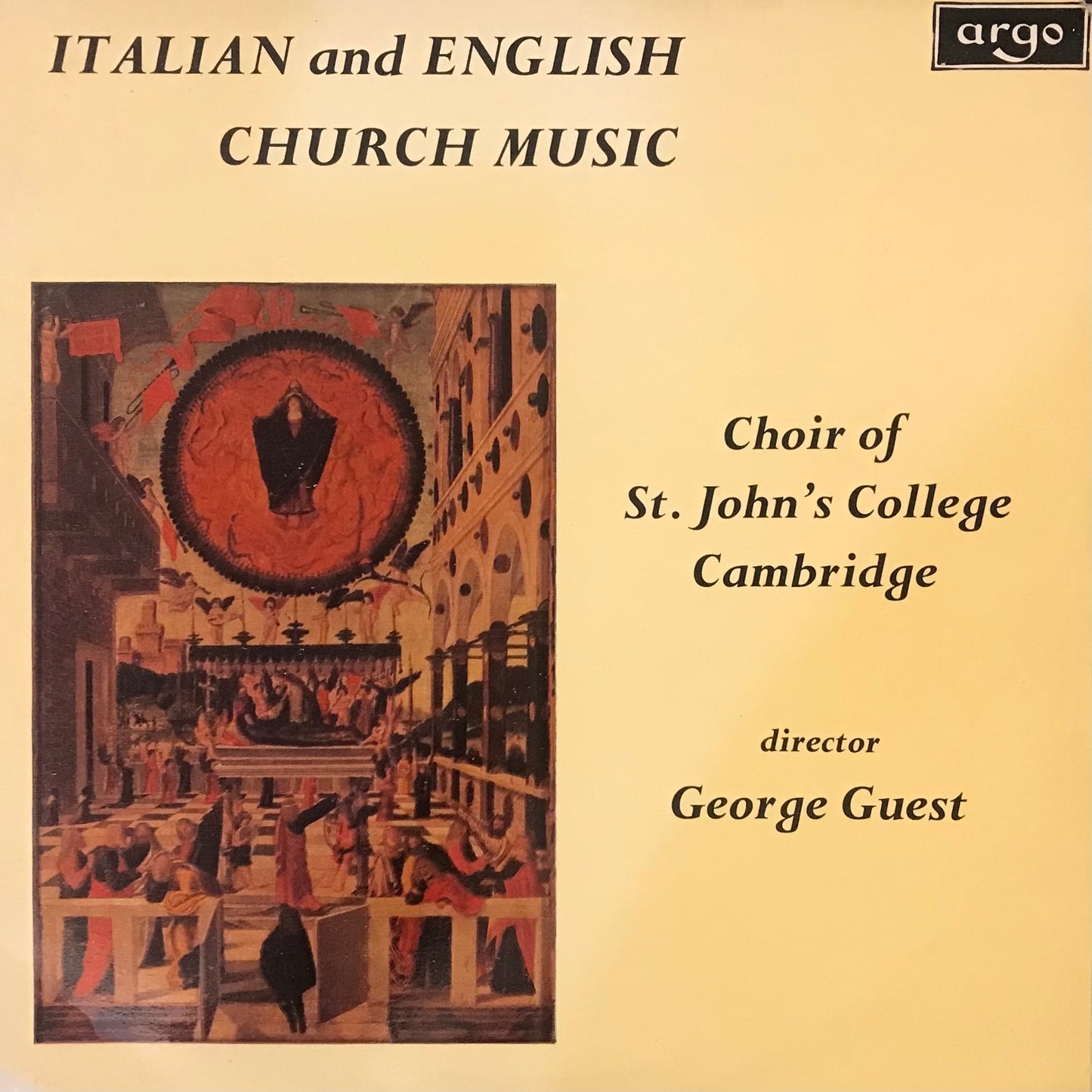 Italian and English Church Music Choir of St. John’s College Cambridge