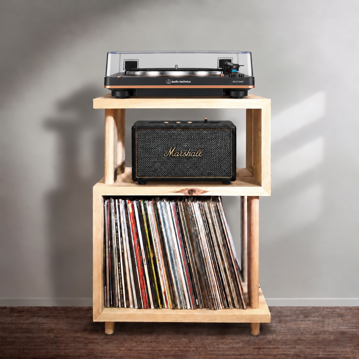 Audiotechnica Turntable + Marshall Speaker Bundle Promo