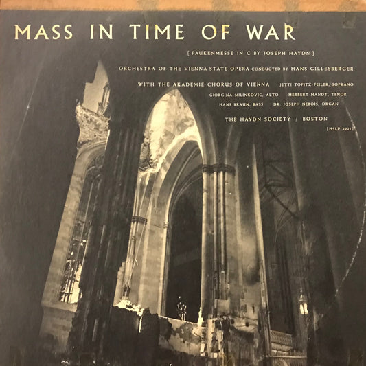 Mass in Time of WAR