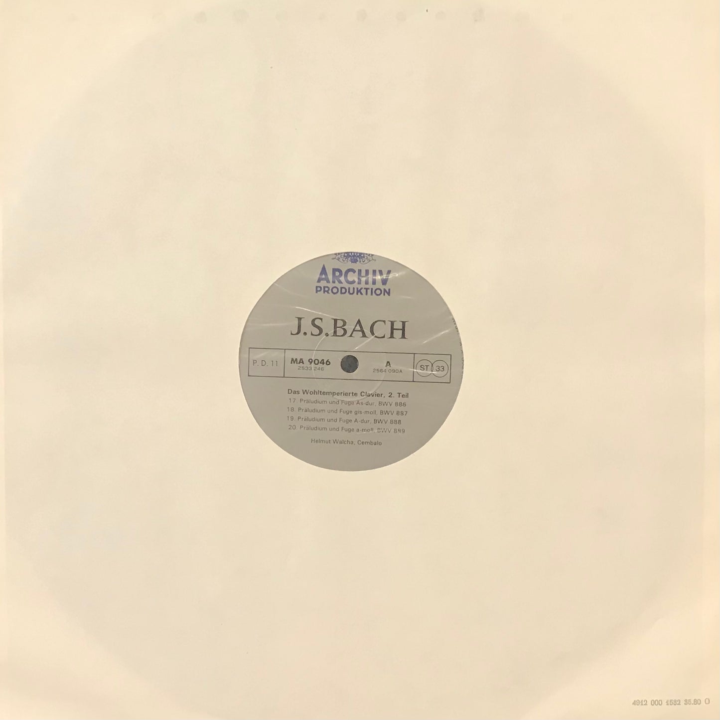 J.S.Bach: Cembalowerke1 Works for Harpischordi Euvres pour Clavecini( Box Set No.23)